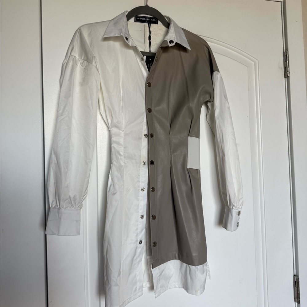 Maniere de Voire Button Down Dress